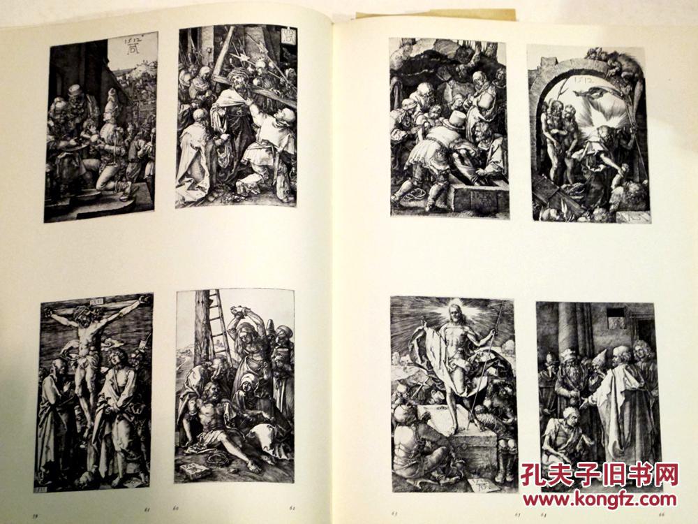 布面精装大开本铜版印刷knappe编丢勒版画全集含320页385幅版画铜版画