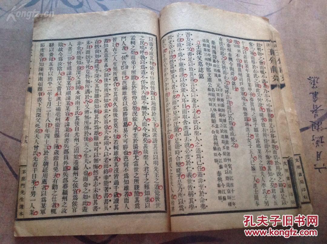 【图】民国铅印 唐宋八大家之一王安石古文精