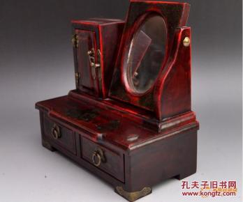 收来的清末民初大家闺秀 福在眼前首饰盒 化妆