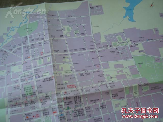 锡林浩特市交通旅游图 2002年1版1印 4开 锡林浩特市街区图 锡林郭勒