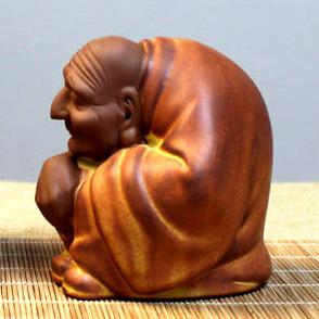 陶制茶宠 老僧入定
