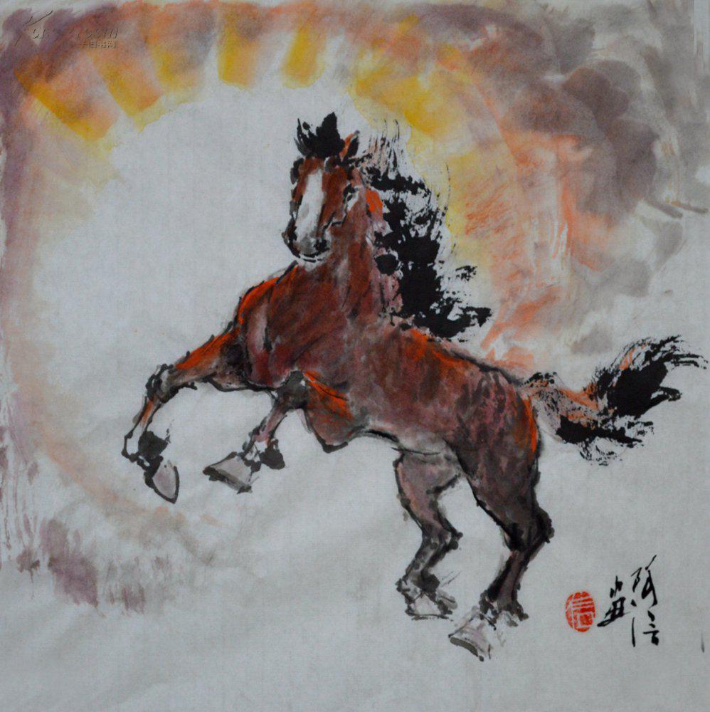 小品国画动物画骏马ss0439 拍品编号:17816043