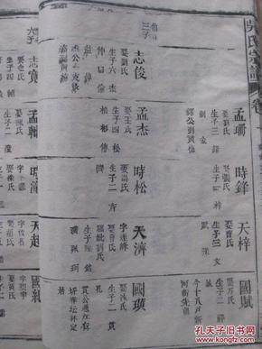 家谱宗谱族谱类:吴氏宗谱[卷一 梅化始祖福一公总世系