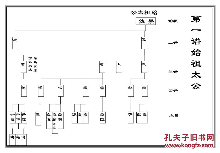 家谱----孙氏族谱河北武定府景然公支 16开 76页 2013