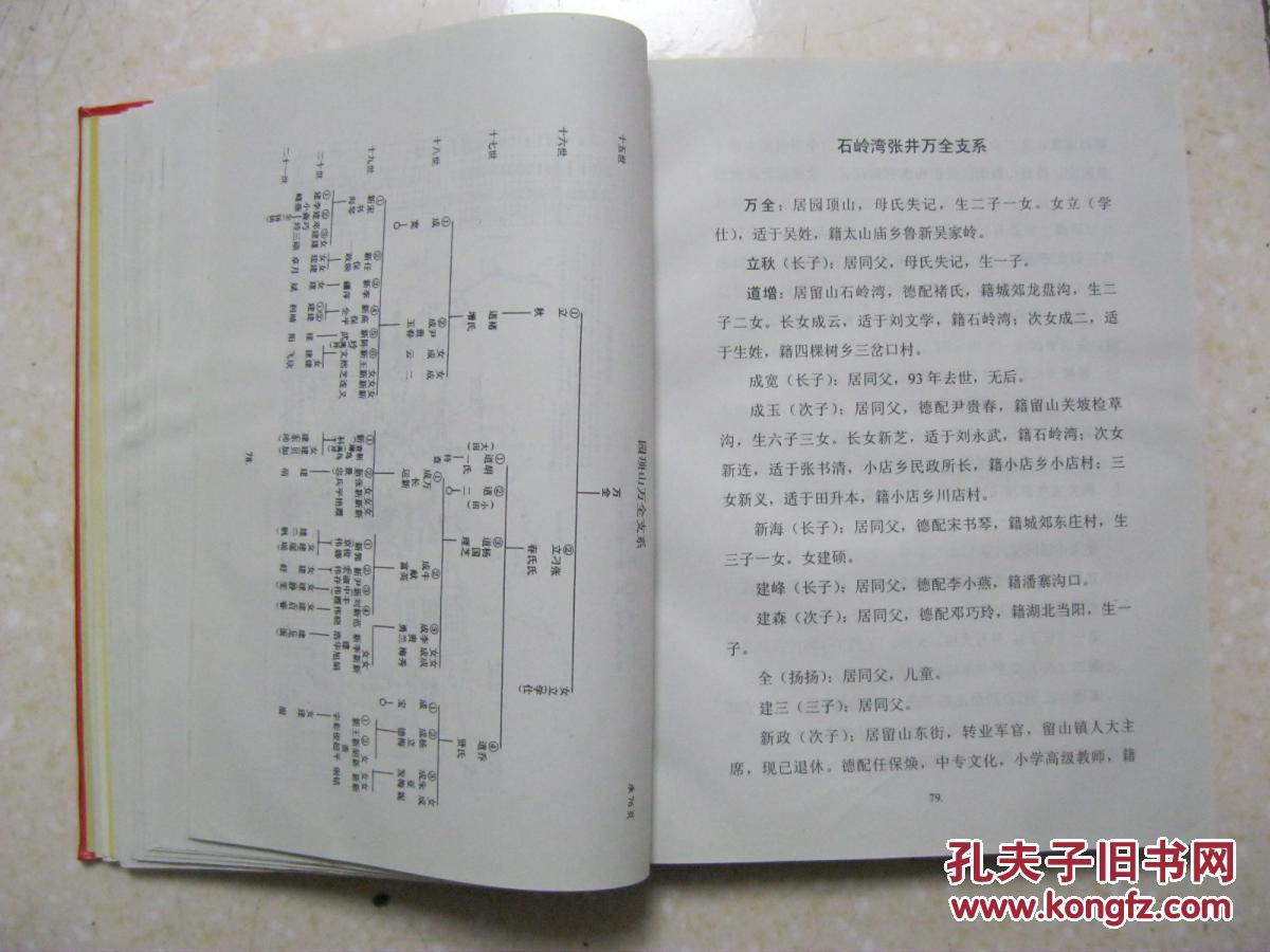 南召孟州山西一脉张氏家谱元末明初自山西迁河南怀庆府孟县石庄乡前