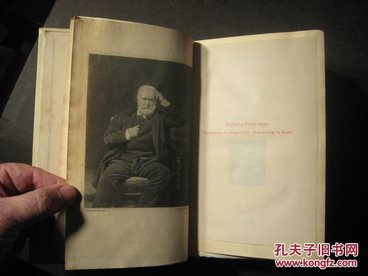 限量版,世界名著约1900年美国出版,雨果著《雨果作品集》版画插图 24