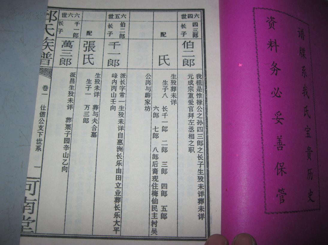 16开线装本平江县《邱氏族谱》邱氏新江门六修族谱,7卷9册全
