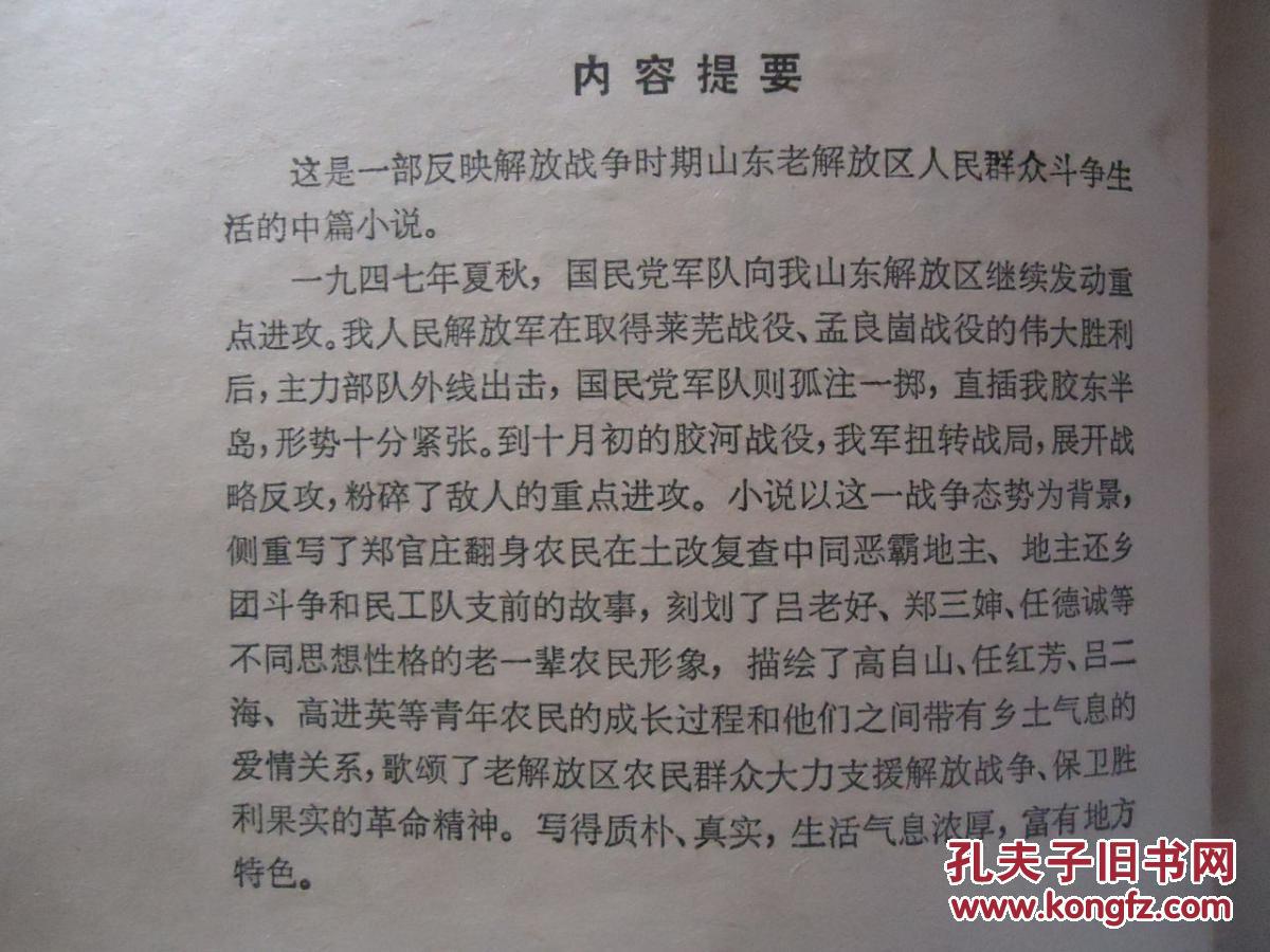 《雨过天晴》47年山东胶东胶河战役中恶霸,还乡团,土改等内容