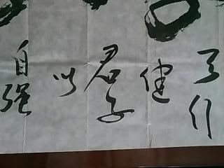 名家书法:心学居士--精品书法《厚德载物》一张(宣纸