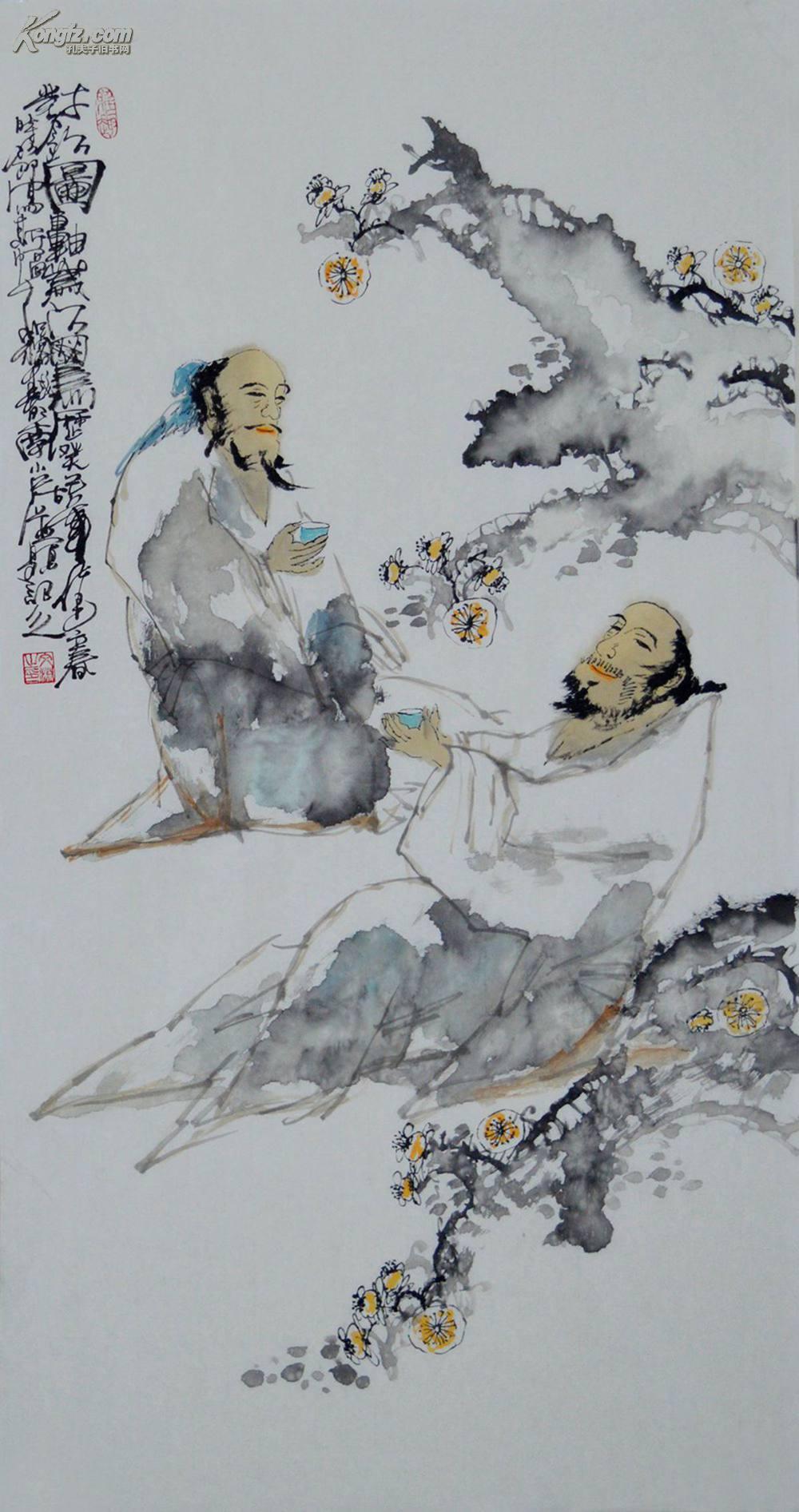 [国画拍卖品]三尺整张写意人物画作品