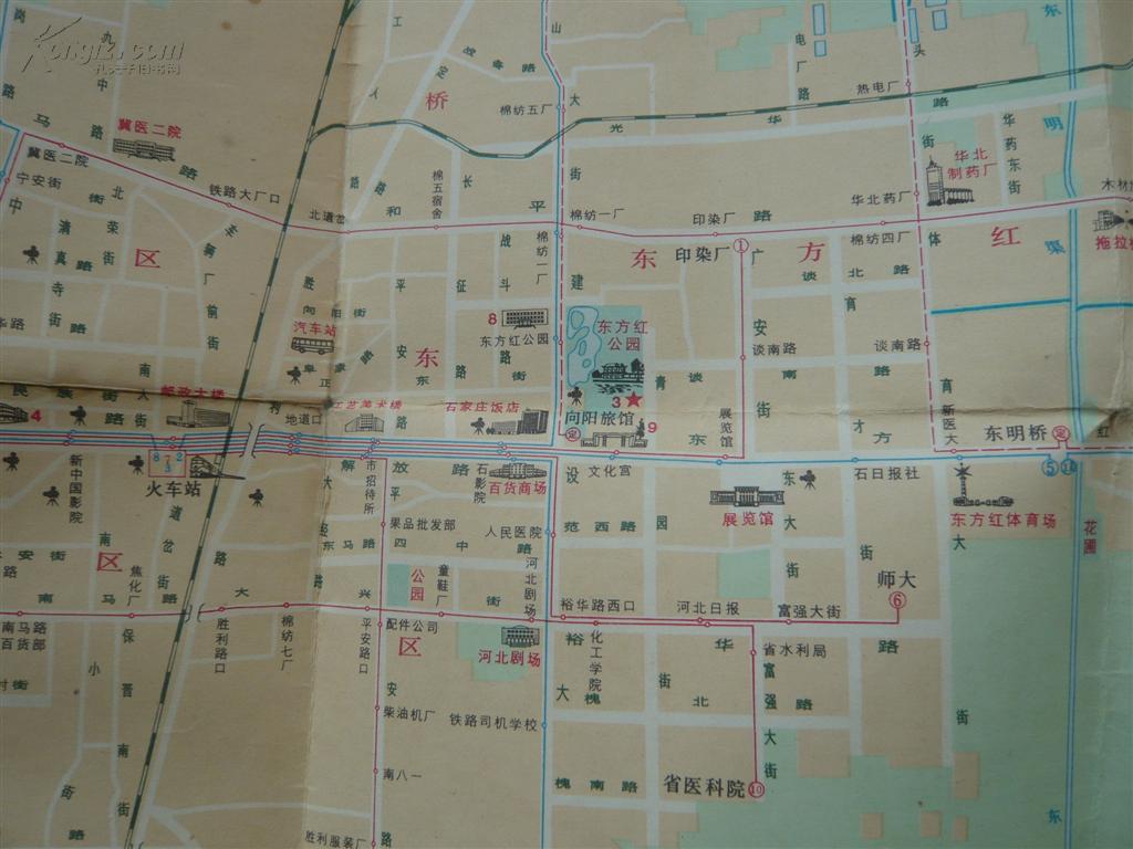 石家庄交通图 高清图片