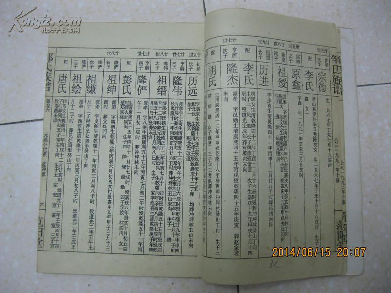 邹氏族谱(敏卷六.范阳堂.范冲源.辈序:历代谨纲常宗原东鲁秀.