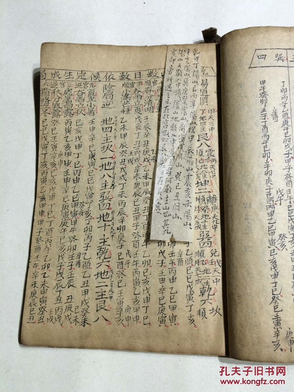 清代宗教手抄本:河洛图说,二十四山合阴阳之诀,二十四