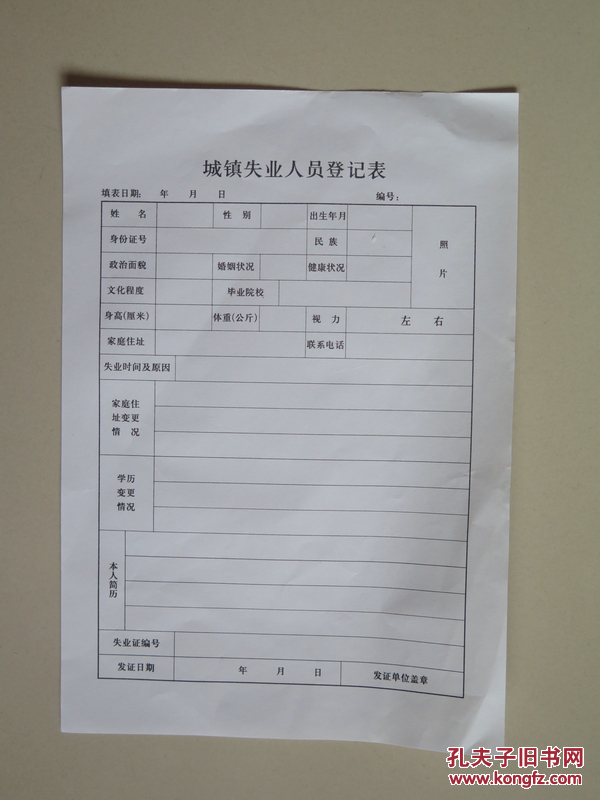 户籍人口登记表格式表_登记表格式表模板(3)