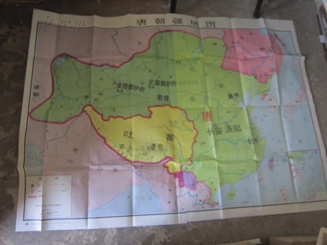 九年义务教育中国历史地图教学挂图---唐朝疆域图