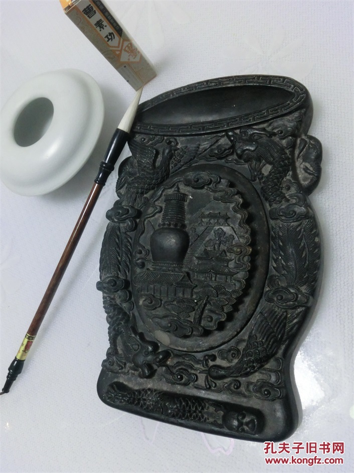 砚台的原理_五台山风景之龙凤砚台,陶砚,砚台上下同雕龙凤各一对 砚底巧妙的设计了以龙为形
