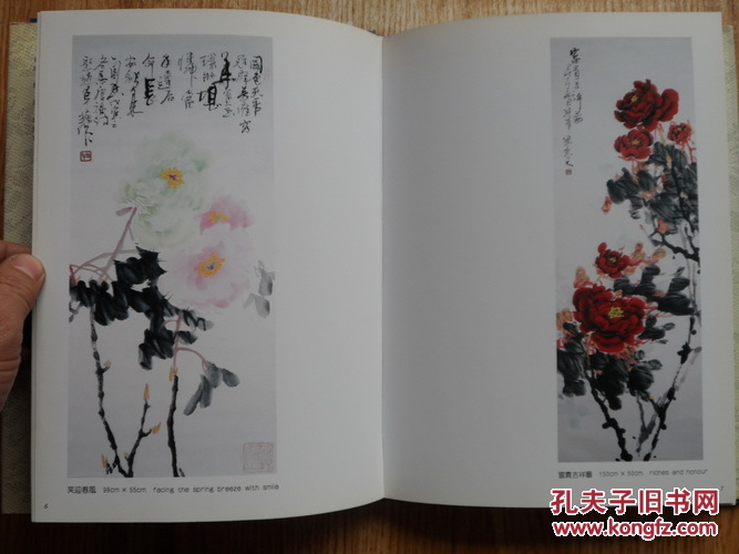 16开精装画册 国内画牡丹大家《赵军牡丹画集》