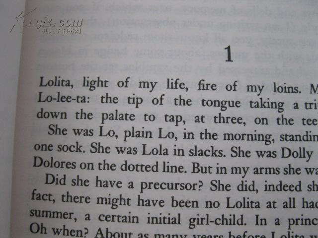 英文原版 Vladimir Nabokov:Lolita 纳博科夫 洛