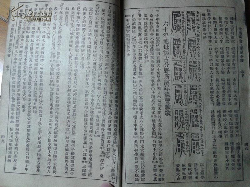 民国24年版《增广万宝玉匣记全书》(详梦全书玉匣记)卷上卷下合订一册
