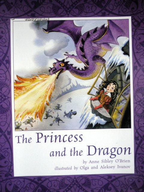 英文原版    少儿口袋装小绘本    the princess and the dragon