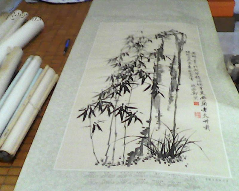 年画 郑板桥 竹子 146*63