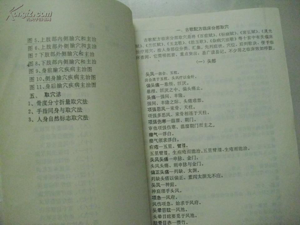 【图】古歌配方临床分部取穴 \/ 穴位常用方治病