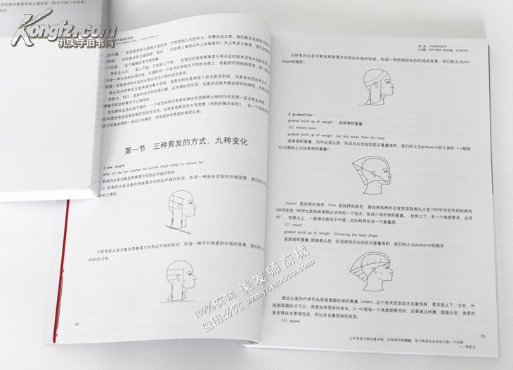 正版沙宣技术总揽abc方圆三角美发教材发型书经典李彩文美发书