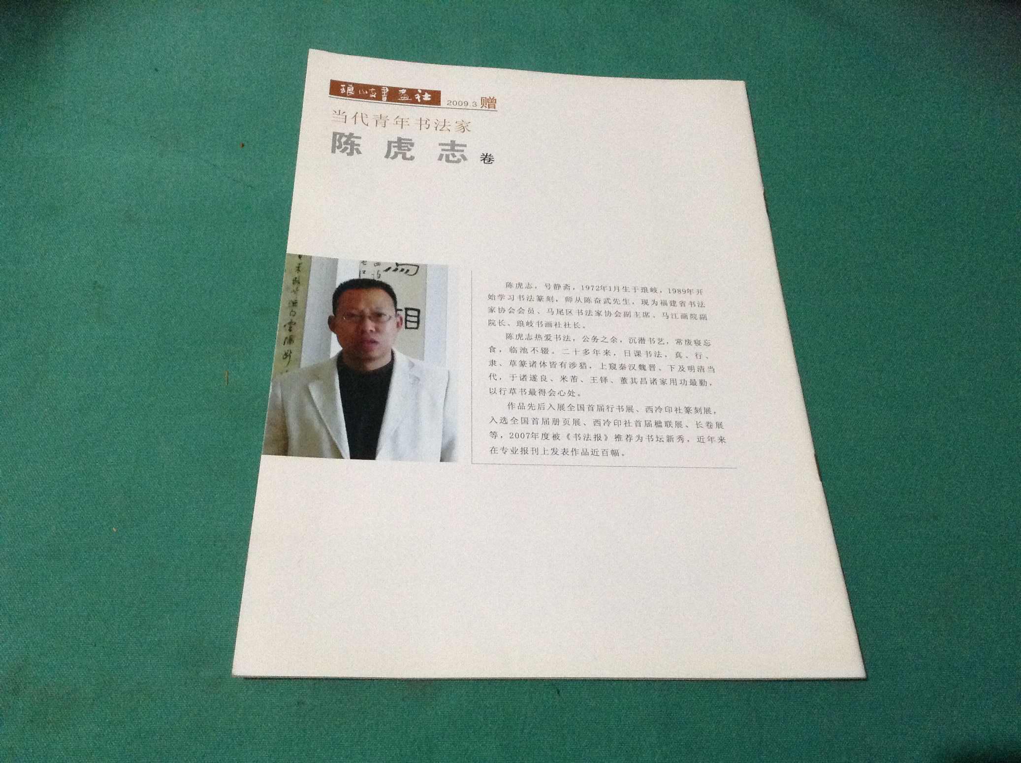 当代青年书法家-陈虎志卷