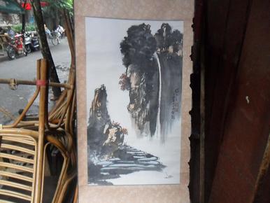 四川著名画家杨少全作品【山水,太平禅院】