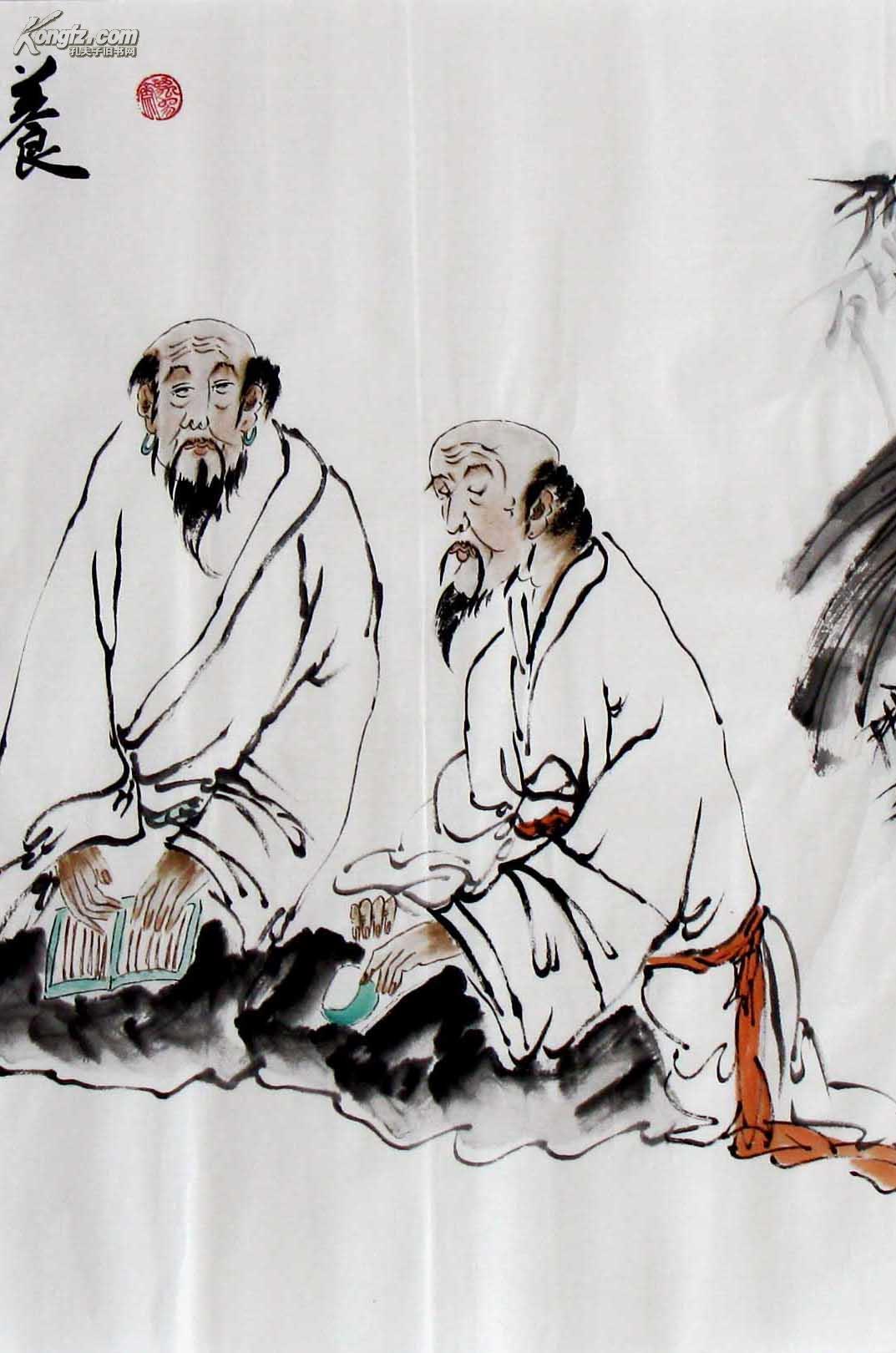 万国四尺小写意古典人物《养拙》◆◆◆9745 拍品编号:17190879
