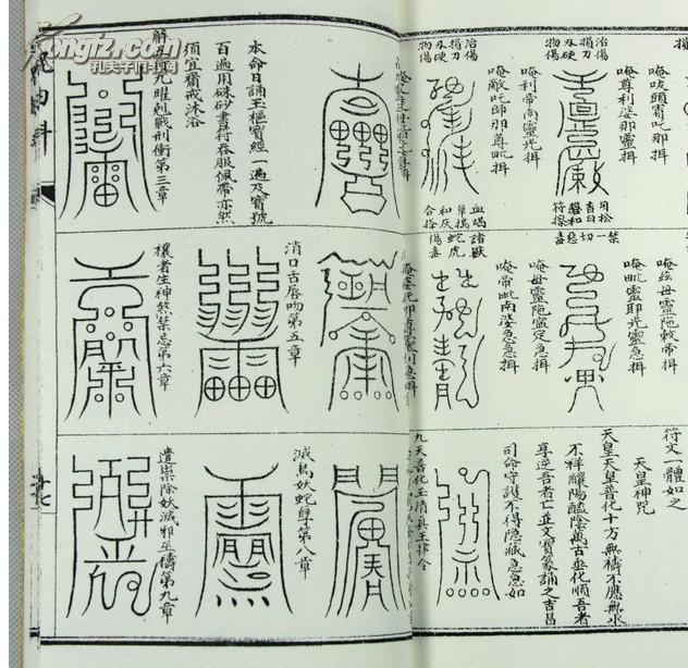 祝由科治病奇书 祝由十三科 张天师祛病书(高档黄绫封面)3本(图6)