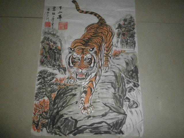 兰景志画-下山虎(尺寸51*35)