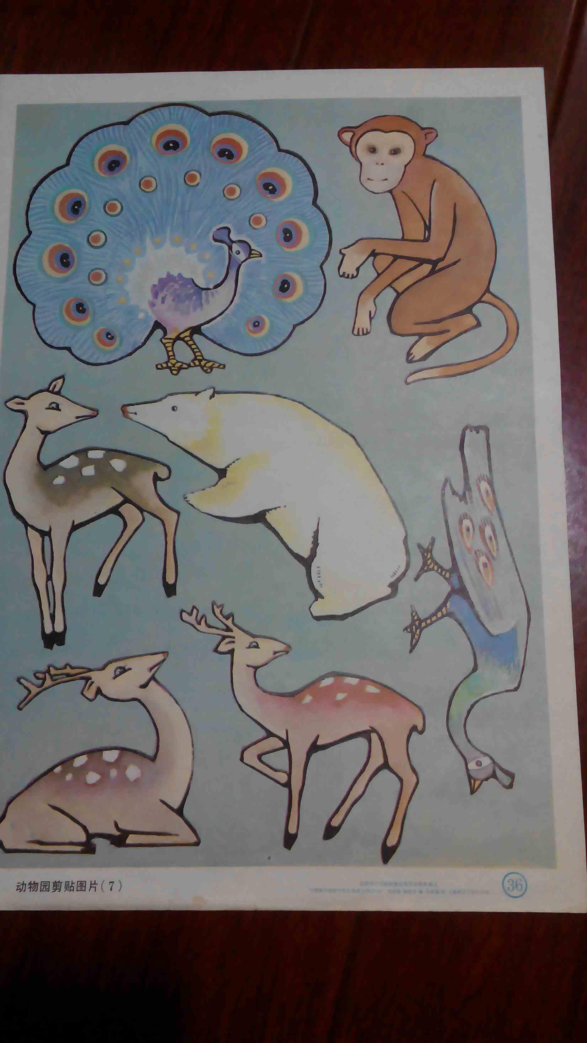 【图】小学低年级数学教学情境挂图.36:动物园