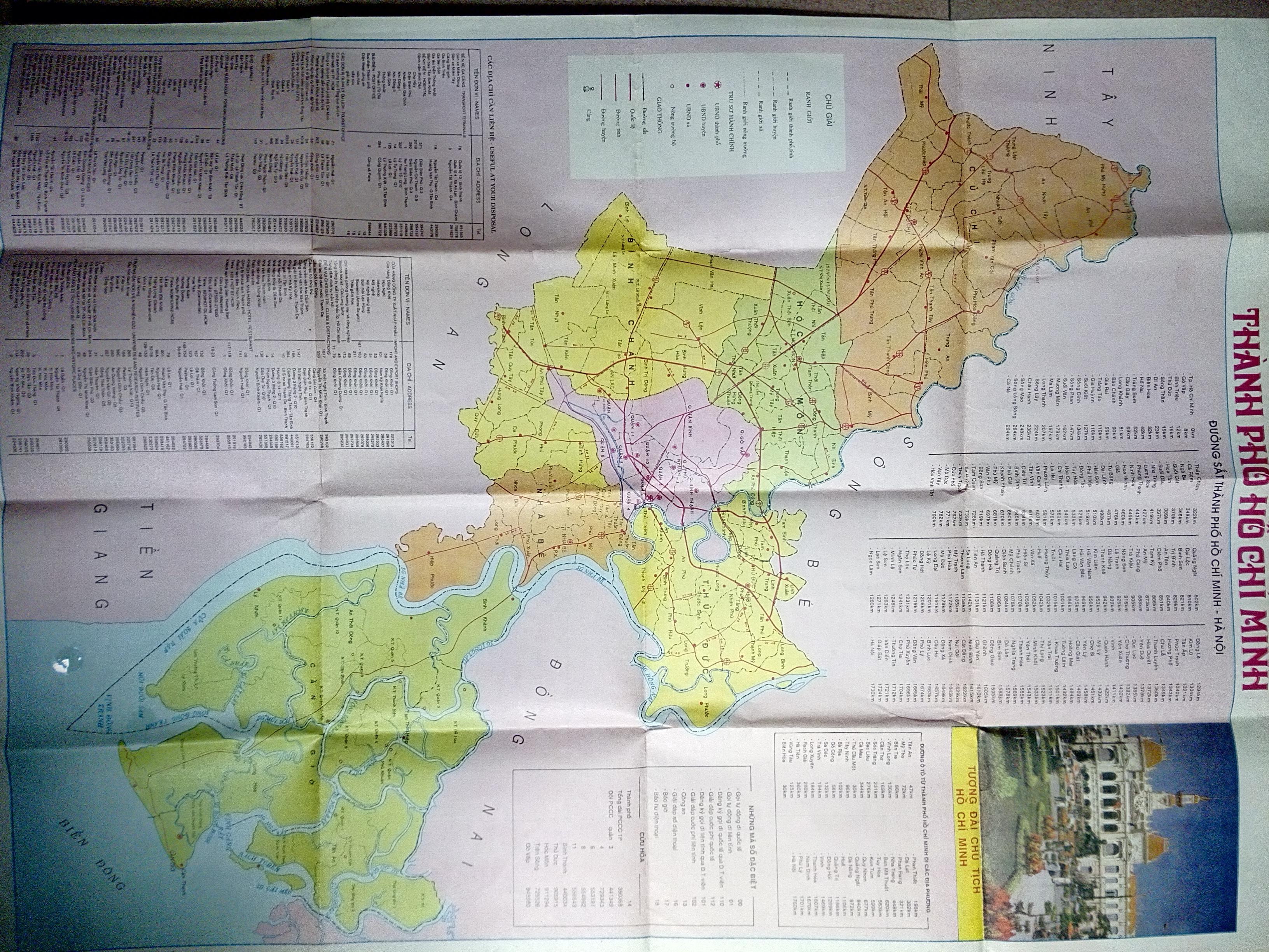 【图】国外原版 早期胡志明市地图中越文_越南 胡志明图片