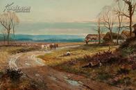 19世纪英国著名风景画家daniel sherrin油画作品 --难得一见的艺术