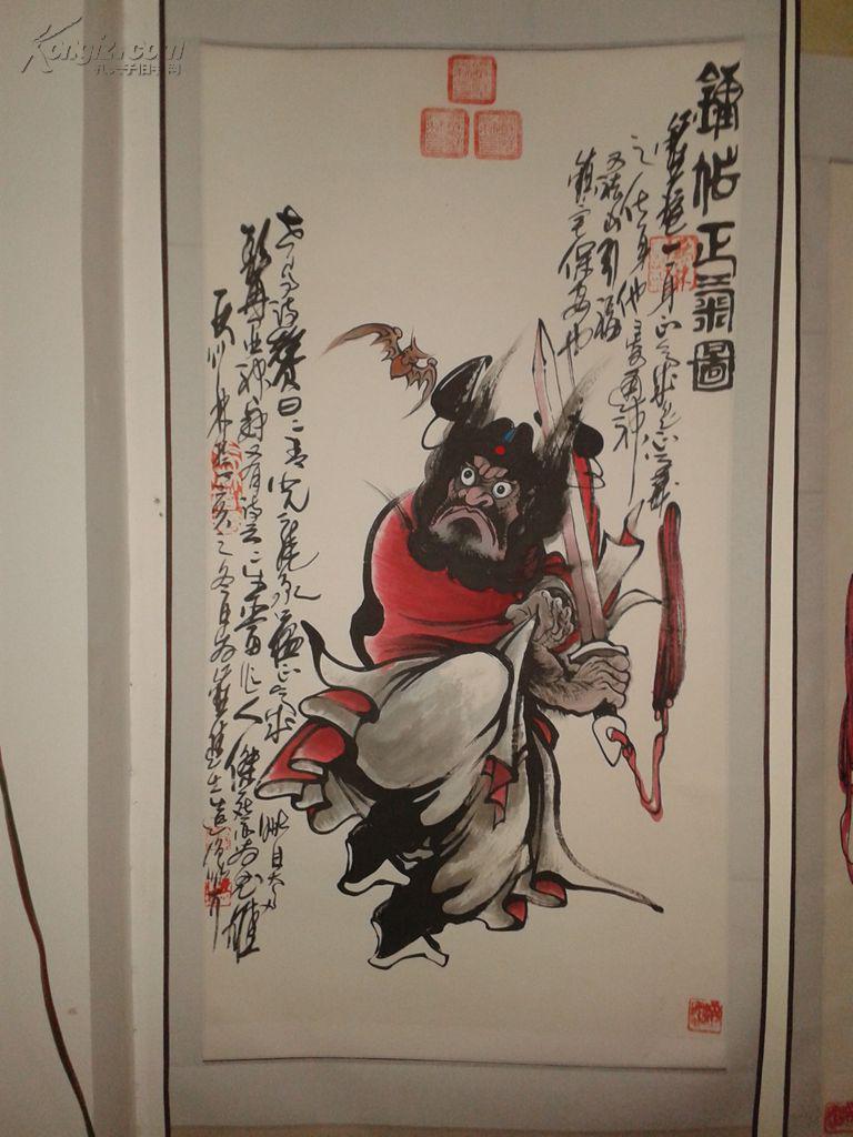 马林灵璧钟馗画2