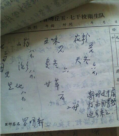 四川名医罗明轩药单