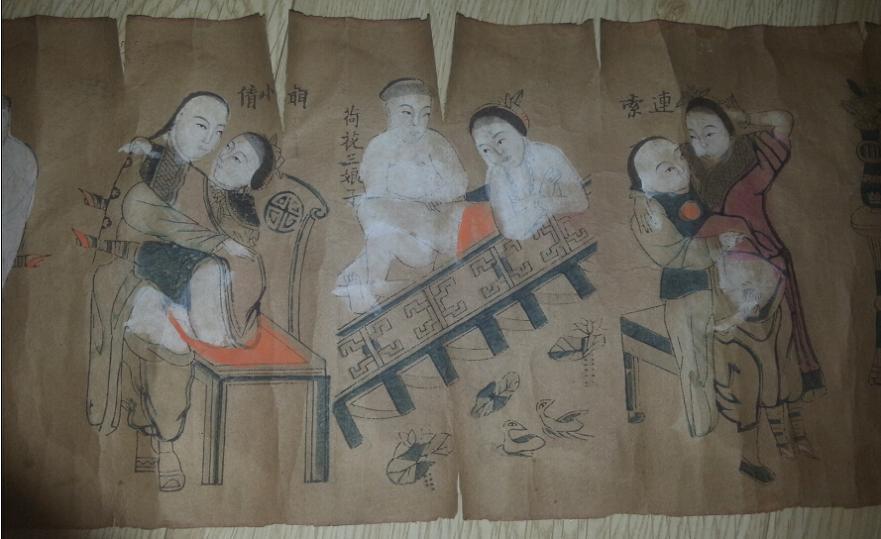 特价民国半印半画春宫图避火图出嫁女压箱底民俗物品古代性文化研究