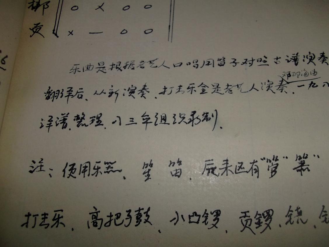 蓝田水会音乐总谱(古谱破译 邓印海)