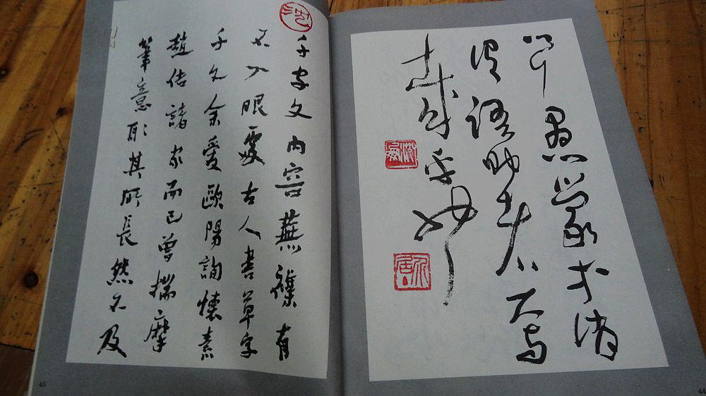 1619:2000年印《沈鹏行草书千字文》一册