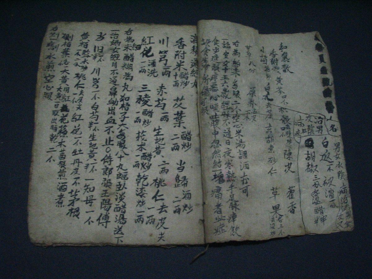 手抄妇人科药方 手抄本 内有生子秘方