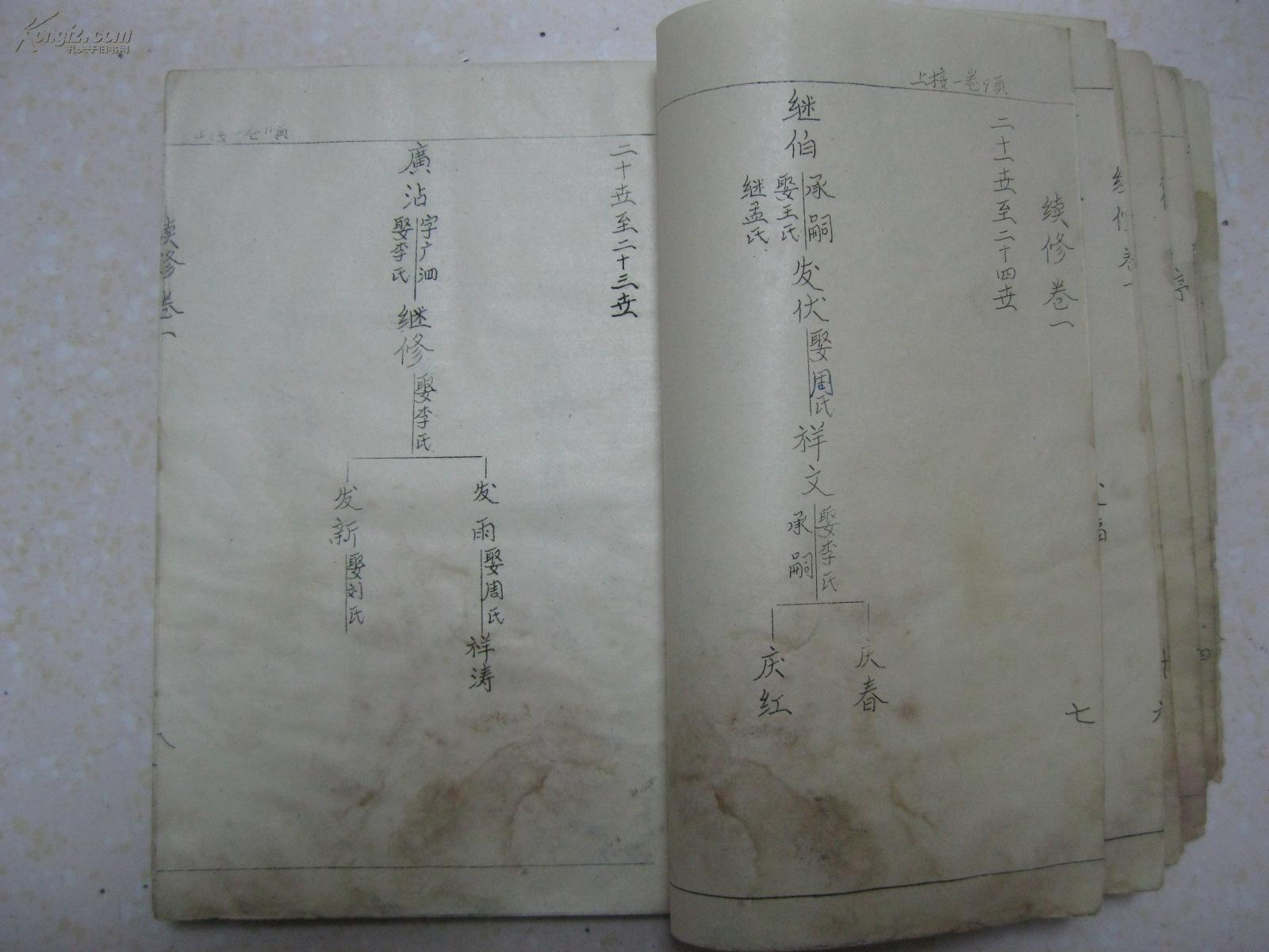 苗氏族谱(山东定陶,宗派:贤德广继发祥庆丰裕化兆先盛名永兴)