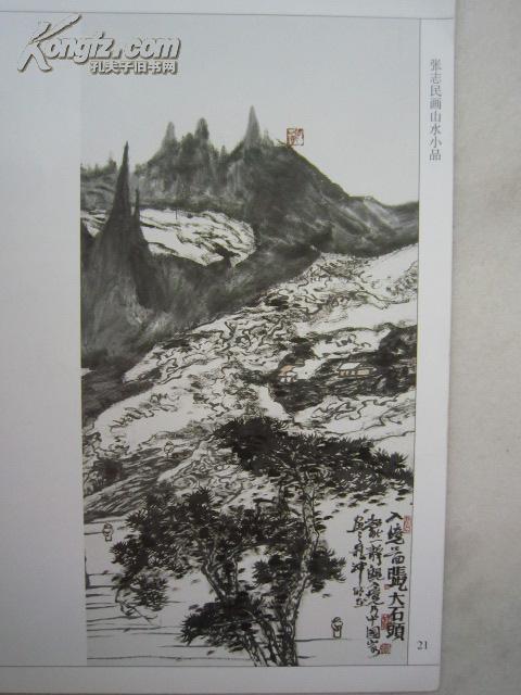张志民画集《张志民画山水小品》12开版本
