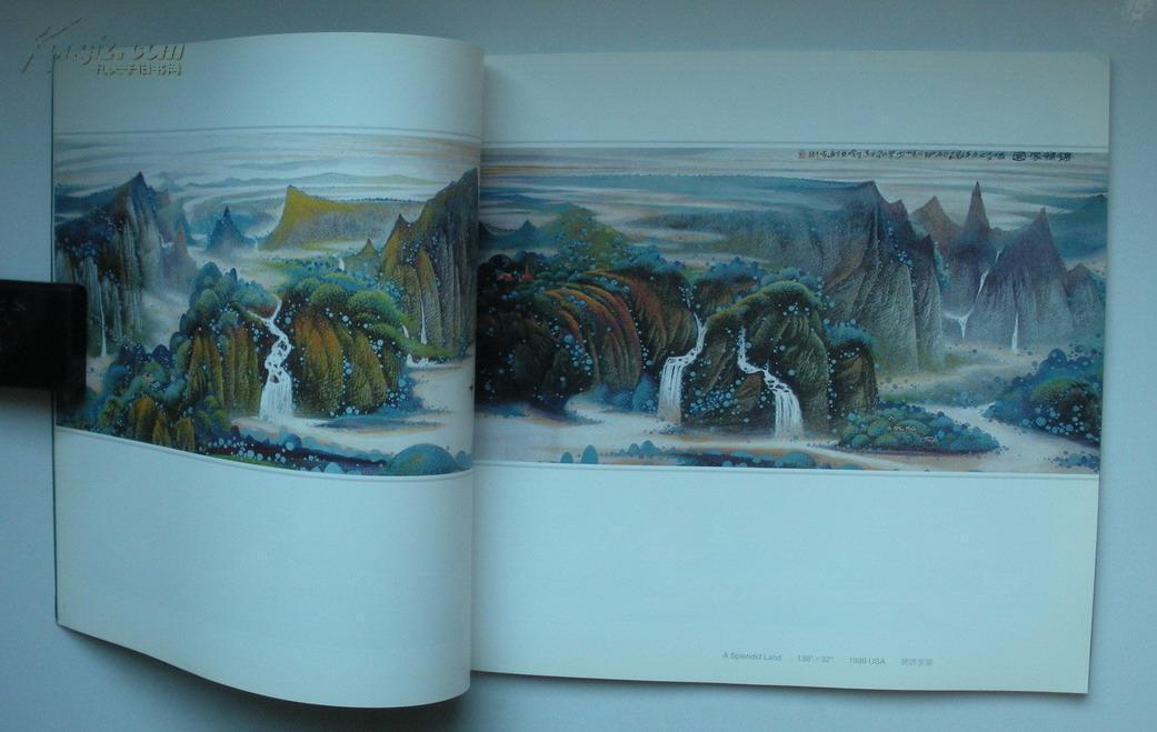 旅美著名画家(何远鸣绘画作品) 签赠保真 见图