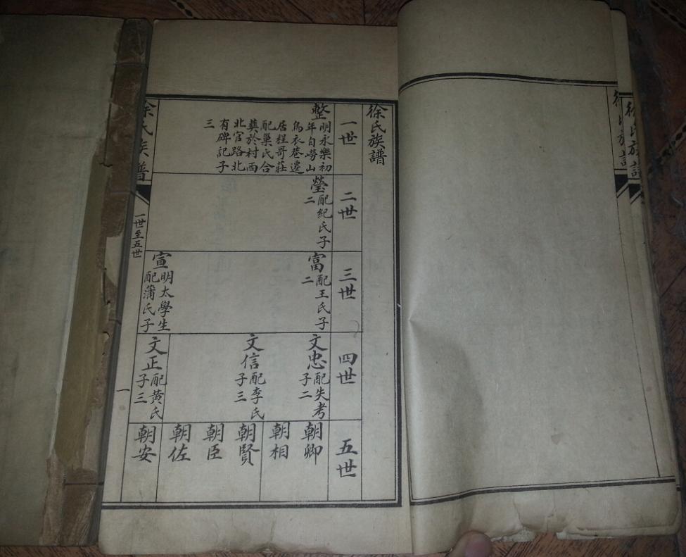 特价民国庚午年重修老版本大开本即墨徐氏族谱家谱包老稀少敦睦堂订正