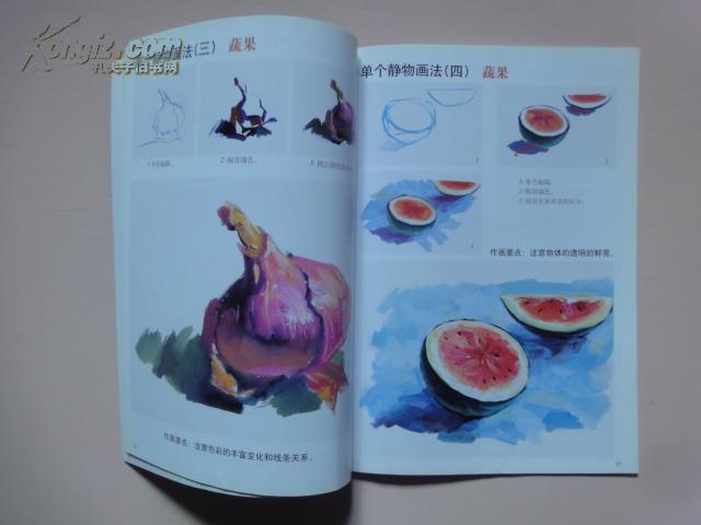 单个水粉静物 全新 基础色彩教室 美术绘画起步 色彩 翟水良,顾致农著
