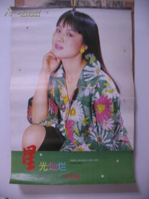 1996年挂历 星光灿烂 耿歌陈红刘蓓茹萍翟颖李媛媛辛颖剧雪池华谅盖