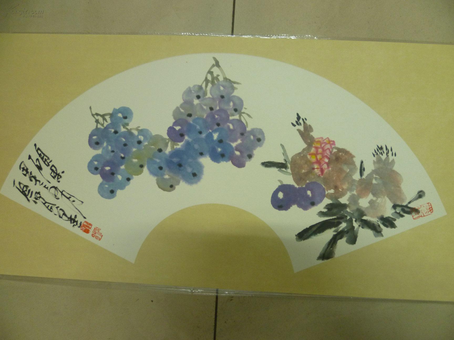 (议价)山东省美协会员王启贤国画作品扇面130