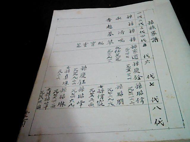 孙氏家谱