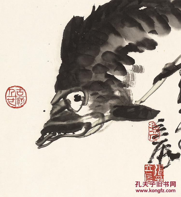 近现代-张立辰-鱼1-48.3x90.